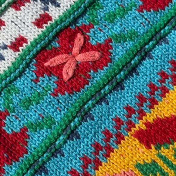 Zara whimsical floral jacquard knit vest, size M, NWOT - Picture 6 of 12